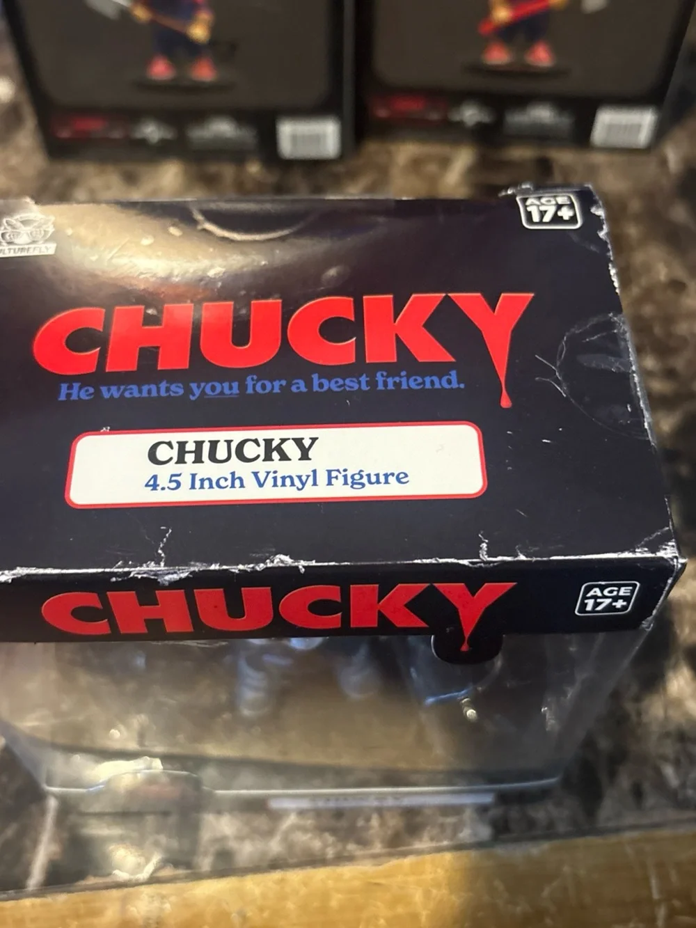 Chucky 4.5 Inch Vinyl Figure - Black and Gray Horror Collectible